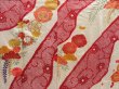 Photo8: 5816T13z950 Vintage Japanese Kimono Silk TSUKESAGE Plum blossom Dull red (8)