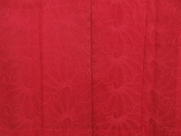 Photo3: 5816T02z300 Vintage Japanese Kimono Silk See through HAORI COAT  Red-Pink (3)