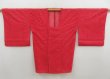 Photo5: 5816T02z300 Vintage Japanese Kimono Silk See through HAORI COAT  Red-Pink (5)