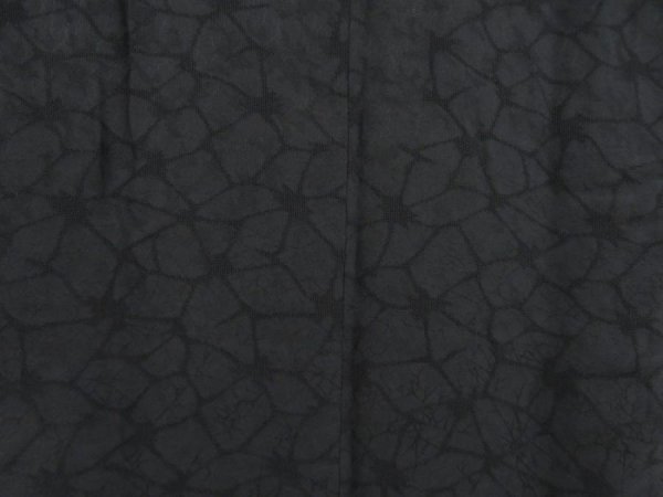 Photo3: 5816T03z350 Vintage Japanese Kimono Silk See through HAORI COAT  Black (3)