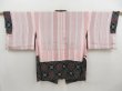 Photo6: 5816T06z540 Vintage Japanese Kimono Silk HAORI COAT  Black (6)
