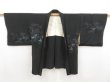 Photo5: 5816T09z520 Vintage Japanese Kimono Silk HAORI Trees Black (5)