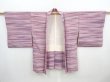 Photo4: 5820T07z550 Vintage Japanese Kimono Silk HAORI  Purple-Pink (4)