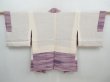Photo5: 5820T07z550 Vintage Japanese Kimono Silk HAORI  Purple-Pink (5)
