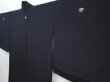 Photo4: 5820T10z560 Vintage Japanese Kimono Silk HAORI  Black (4)