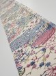 Photo1: 2W08z40  Japanese Kimono Silk  FABRIC House Off-white 52.8x7.1 (1)
