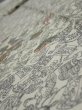 Photo5: 2W09z60  Japanese Kimono Silk  FABRIC Sea bream Off-white 87.0x7.1 (5)