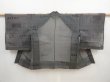 Photo3: 5822T01z300 Vintage Japanese Kimono Blend silk See through HAORI  Black (3)