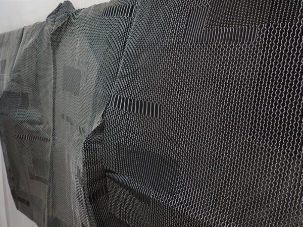 Photo4: 5822T01z300 Vintage Japanese Kimono Blend silk See through HAORI  Black (4)