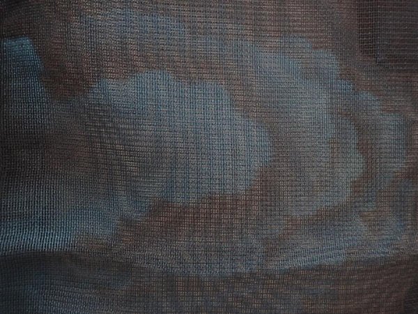 Photo4: 5822T02z210 Vintage Japanese Kimono Silk See through HAORI Cloud Black (4)