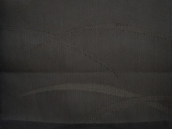 Photo6: 5822T03z310 Vintage Japanese Kimono Silk See through HAORI  Black (6)