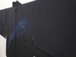 Photo2: 5822T05z530 Vintage Japanese Kimono Silk HAORI Chrysanthemum Black (2)