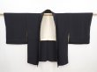 Photo5: 5822T05z530 Vintage Japanese Kimono Silk HAORI Chrysanthemum Black (5)