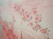 Photo2: 5822T07z530 Vintage Japanese Kimono Silk SHIBORI HAORI Flowers Pink (2)