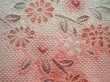 Photo4: 5822T07z530 Vintage Japanese Kimono Silk SHIBORI HAORI Flowers Pink (4)