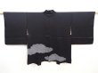 Photo1: 5822T10z540 Vintage Japanese Kimono Silk HAORI Cloud Black (1)