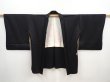 Photo5: 5822T10z540 Vintage Japanese Kimono Silk HAORI Cloud Black (5)