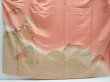 Photo5: 5822T11z990  Japanese Kimono Silk TSUKESAGE Camellia Dark coral (5)