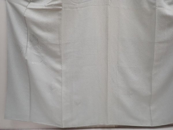 Photo5: 5822T13z910  Japanese Kimono Silk IROMUJI Flower Dull light blue (5)