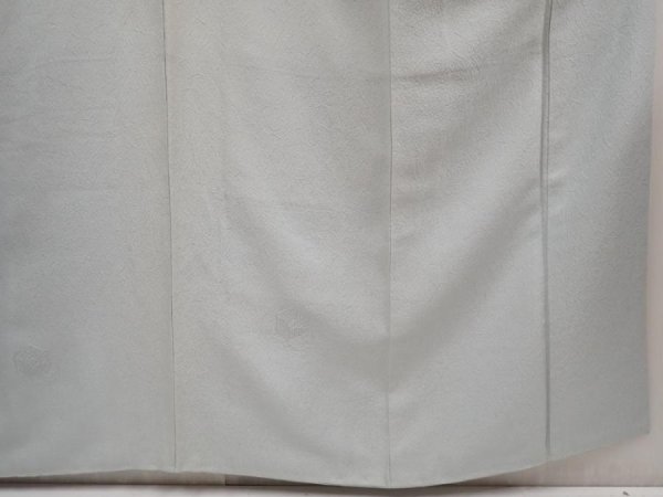 Photo7: 5822T13z910  Japanese Kimono Silk IROMUJI Flower Dull light blue (7)