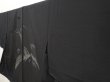 Photo2: 5906T01z320 Vintage Japanese Kimono Silk See through HAORI River Black (2)