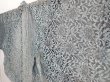 Photo2: 5906T02z260 Vintage Japanese Kimono Synthetic See through HAORI Flower Gray (2)
