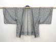 Photo6: 5906T02z260 Vintage Japanese Kimono Synthetic See through HAORI Flower Gray (6)