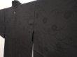 Photo2: 5906T04z290 Vintage Japanese Kimono Silk See through HAORI Flower Black (2)