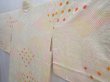 Photo2: 5906T05z450 Vintage Japanese Kimono Silk SHIBORI HAORI  Light yellow (2)