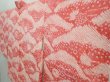 Photo2: 5906T06z580 Vintage Japanese Kimono Silk SHIBORI HAORI Maple Red-Pink (2)