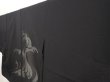Photo2: 5906T07z250 Vintage Japanese Kimono Silk See through HAORI Wave Black (2)