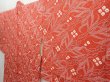 Photo2: 5906T08z590 Vintage Japanese Kimono Silk HAORI  Orange-Red (2)