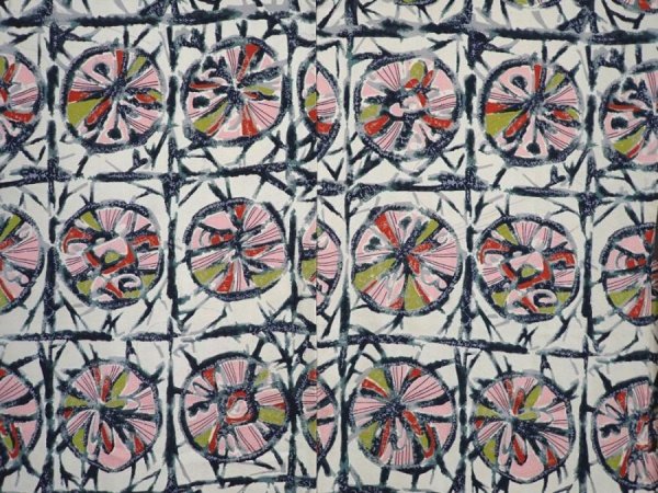 Photo3: 5906T09z520 Vintage Japanese Kimono Silk HAORI  Off-white (3)