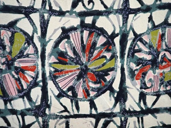 Photo4: 5906T09z520 Vintage Japanese Kimono Silk HAORI  Off-white (4)