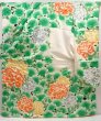 Photo1: 5906T12z960 Vintage Japanese Kimono Silk FURISODE Peony Green (1)