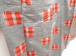 Photo3: 5906T13z860 Vintage Japanese Kimono Silk TSUMUGI  Gray (3)