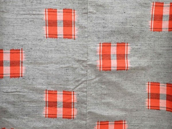 Photo5: 5906T13z860 Vintage Japanese Kimono Silk TSUMUGI  Gray (5)