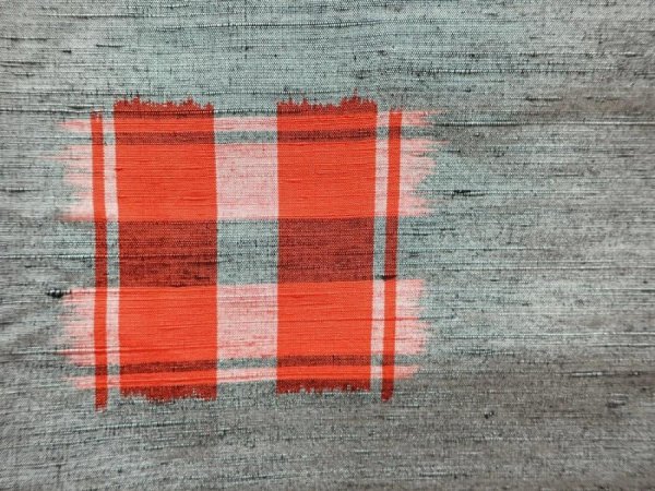 Photo6: 5906T13z860 Vintage Japanese Kimono Silk TSUMUGI  Gray (6)