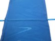 Photo7: 2M01z60  Japanese Kimono Silk  FABRIC Stream Dark blue 42.5x14.4 (7)