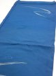 Photo3: 2M02z60  Japanese Kimono Silk  FABRIC Stream Dark blue 42.5x14.4 (3)