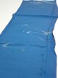 Photo3: 2M05z90  Japanese Kimono Silk  FABRIC Stream Dark blue 66.9x14.4 (3)