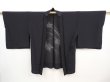 Photo6: 5907T02z260 Vintage Japanese Kimono Silk See through HAORI Maple Black (6)