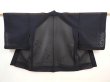 Photo2: 5907T06z290 Vintage Japanese Kimono Silk See through HAORI Flower Black (2)