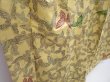 Photo3: 5907T09z790 Vintage Japanese Kimono Silk TSUMUGI Butterfly Straw yellow (3)