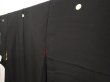 Photo2: 5907T10z830 Antique Japanese Kimono Silk TOMESODE Pine Black (2)