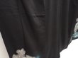 Photo3: 5907T10z830 Antique Japanese Kimono Silk TOMESODE Pine Black (3)