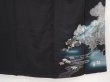 Photo7: 5907T10z830 Antique Japanese Kimono Silk TOMESODE Pine Black (7)