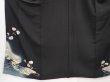 Photo5: 5907T11z850 Antique Japanese Kimono Silk TOMESODE Aoi Black (5)
