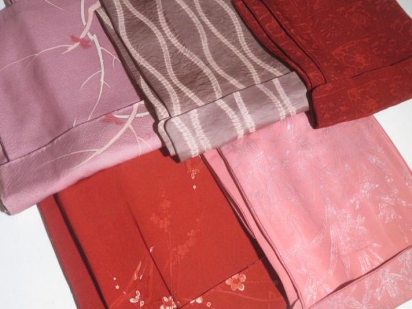 Photo2: NHH01z14  Japanese Kimono Silk HAORI 25pcs FREE SHIPPING (2)