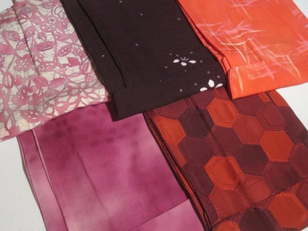 Photo9: NHH05z14  Japanese Kimono Silk HAORI 25pcs FREE SHIPPING (9)